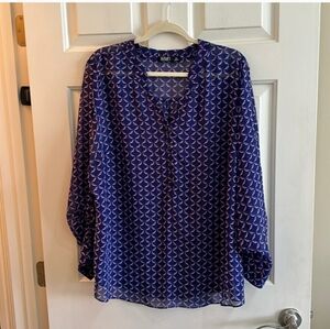 ⚠️Clearance, a.n.a                   Sheer Long Sleeve Blouse, 2X